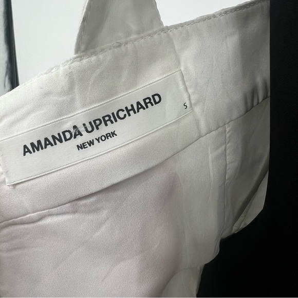 Amanda Uprichard Annalise Dress in White ANNALISE MINI DRESS IN GINGHAM ORGANZA - Picture 10 of 16